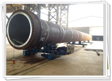 Inverter Control Welding Rotators With Motorized Bogie For Tower Fabrication