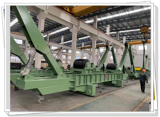 400T PU Roller Pipe Welding Rollers For Diameter 13m Job