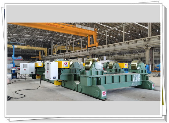 100mm / Min 700t لحام تحول الأسطوانة بمحركات Bogie الصلب عجلة