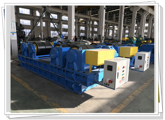 عمود أنبوبي المرجل 200t لحام تحول بكرة البولي يوريثين